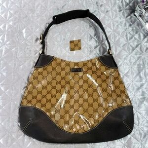 Authentic Gucci GG Crystal Hobo Bag